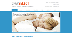 Desktop Screenshot of cpapselect.net.au