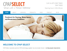 Tablet Screenshot of cpapselect.net.au